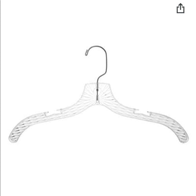 Plastic Dress Hangers - Clear