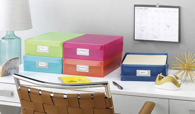 Colorful Plastic Document Boxes