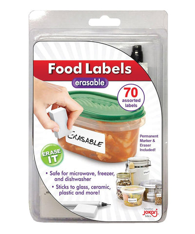 Erasable Food Container Labels