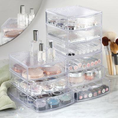 Clear Cosmetic Organizer with Drawers