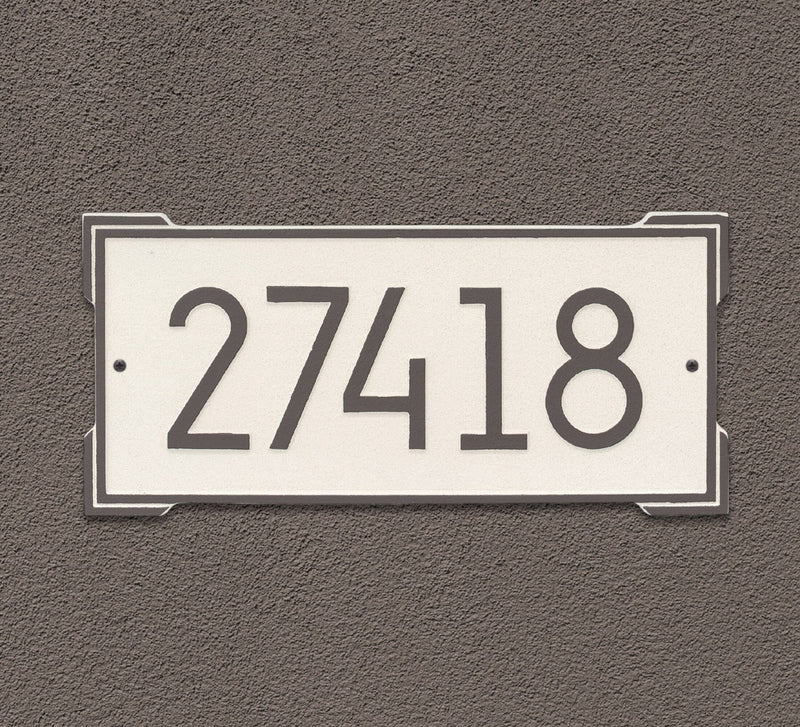 Roanoke Modern Wall Address Plaque