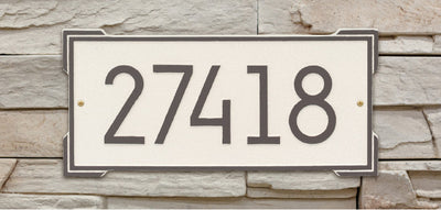 Roanoke Modern Wall Address Plaque
