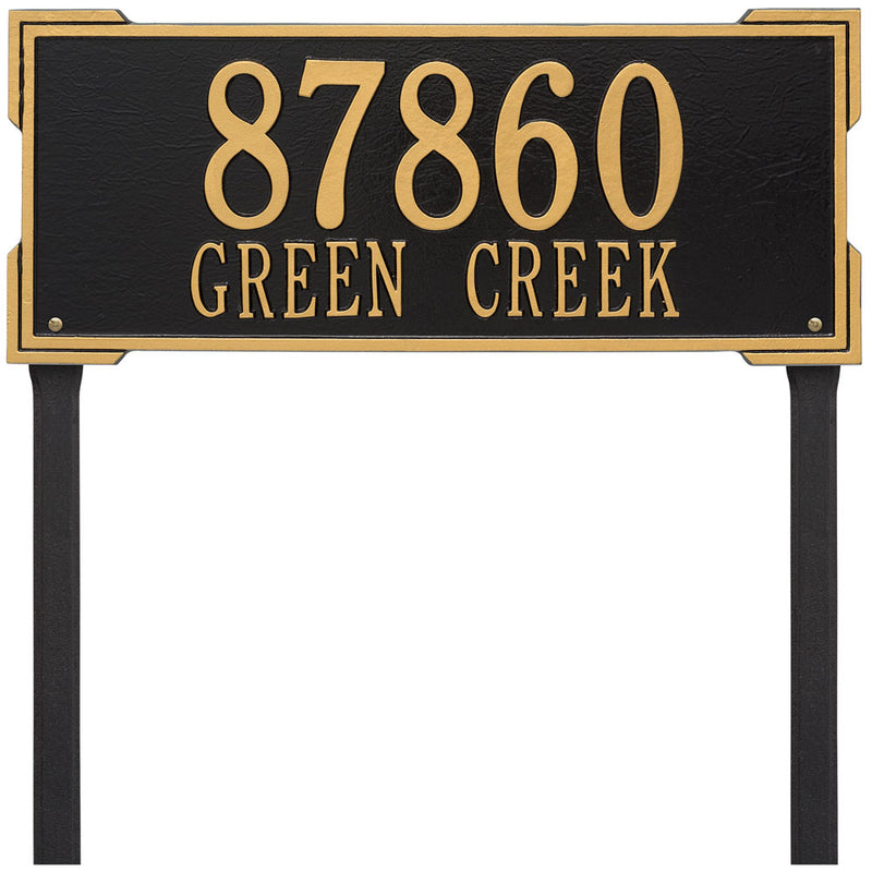 Roanoke Lawn Address Plaque - Estate Two-Line