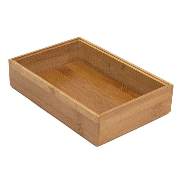 Stackable Bamboo Drawer Bins