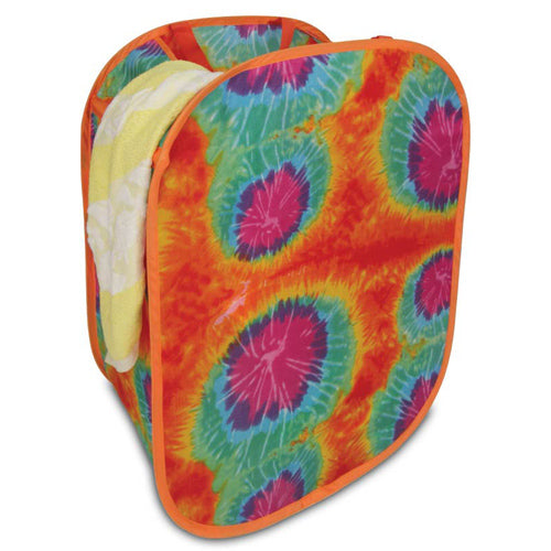Collapsible Laundry Hamper - Tie-Dyed