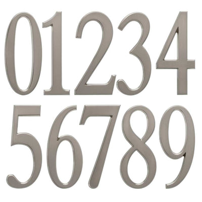 Design-It 4.75 Inch Numbers - Matte Silver