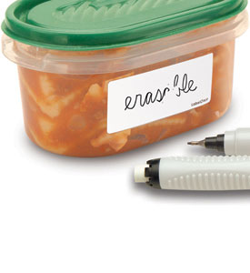 Erasable Food Container Labels