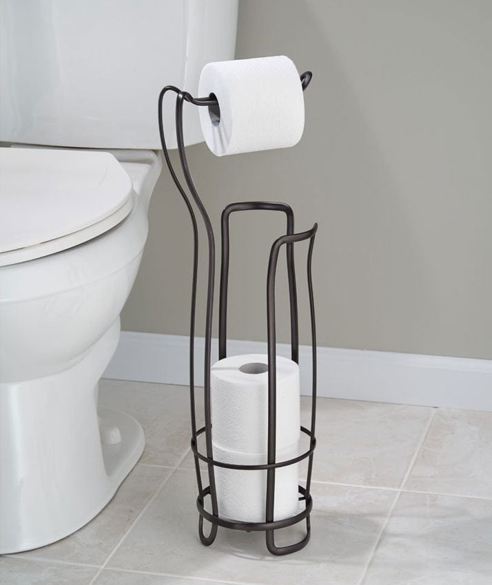 Axis Toilet Paper Holder and Reserve - Bronze