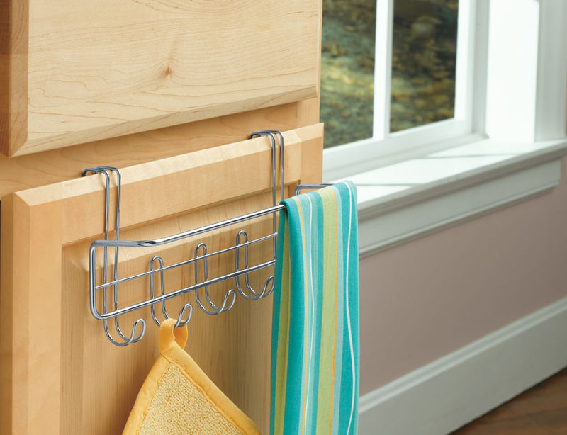 Over the Cabinet Towel Bar and Hooks
