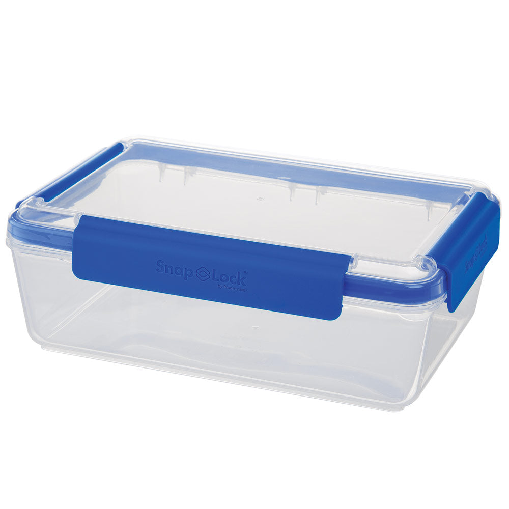 Snaplock by Progressive 12-Cup Storage Container - Blue, Easy-To-Open, Leak-Proof Silicone Seal, Snap-Off Lid, Stackable, BPA Free