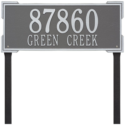 Roanoke Lawn Address Plaque - Estate Two-Line