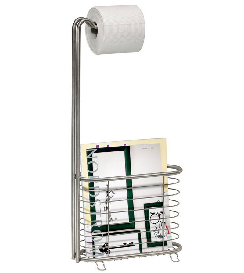 Toilet Paper Magazine Stand - Stainless Steel