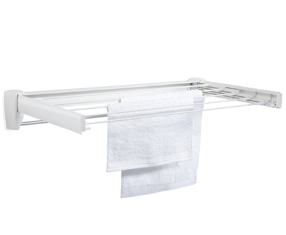 Telescoping discount drying rack