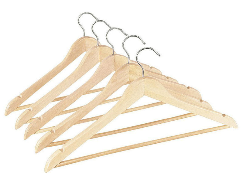 Wood Slotted Suit Hangers