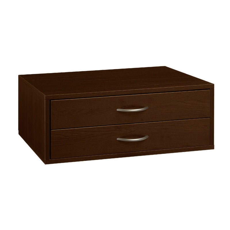 Double Hang Two-Drawer Big O-Box - Chocolate Pear