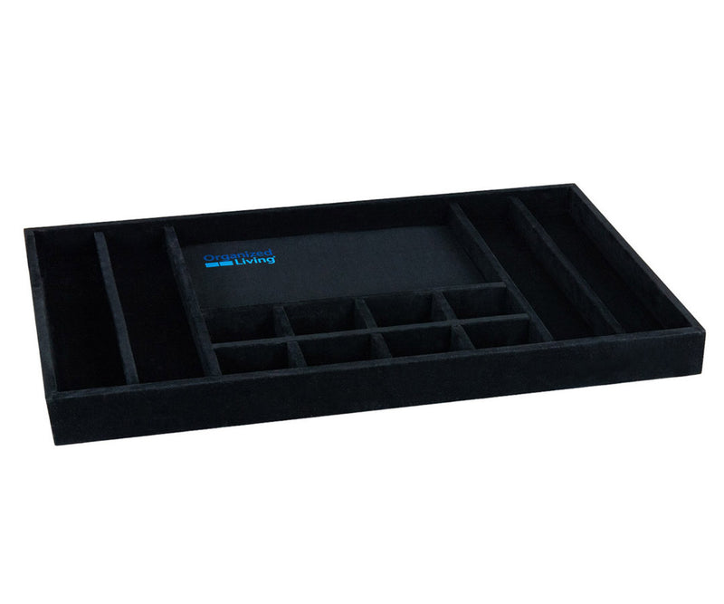 Jewelry Insert Tray For 30 Inch Drawer - Black