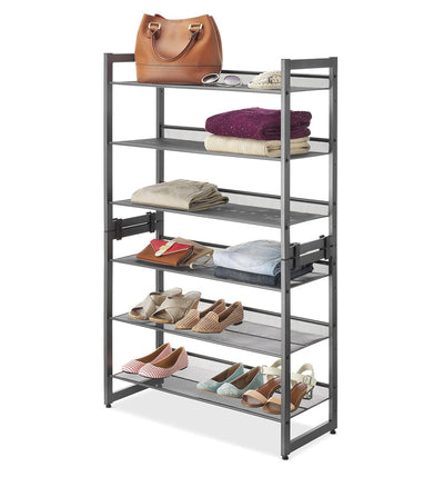 3-Tier Closet Shelf - Gunmetal