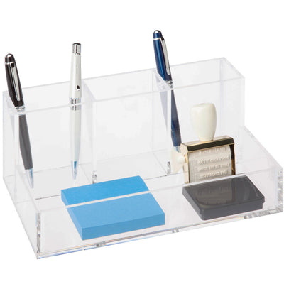 Acrylic Four Compartment Cosmetic Organizer