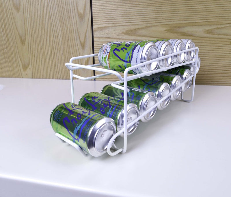 White Wire 12-Can Beverage Dispenser