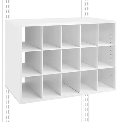 freedomRail Big O-Box Cubby Unit - White