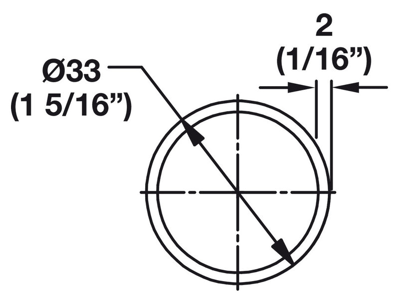 Chrome 1.25 Inch Closet Rod