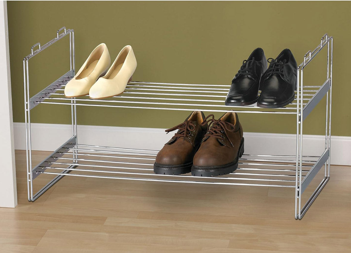 Shoe Rack Google Chrome Stacking Shoe Rack – Organize-It