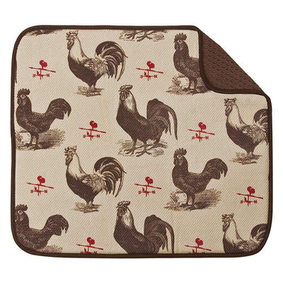 Dish Drying Mat - Rooster