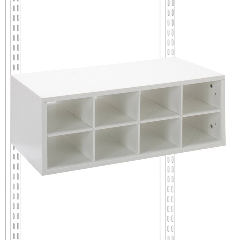 Double Hang O-Box Cubby Unit - White