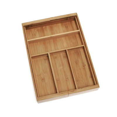 Bamboo Expandable Flatware Organizer