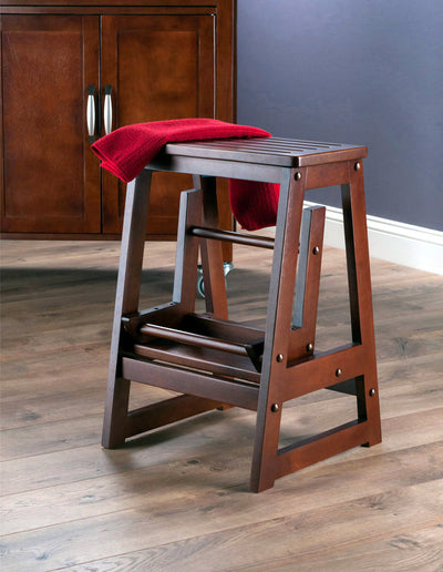 Wooden Folding Step Stool