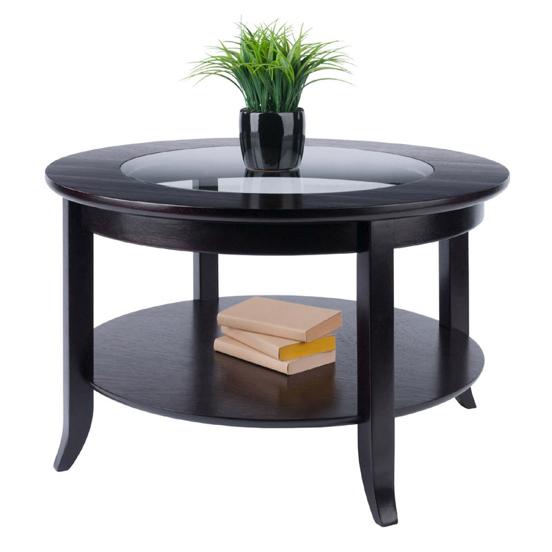 Round Coffee Table With Glass Top