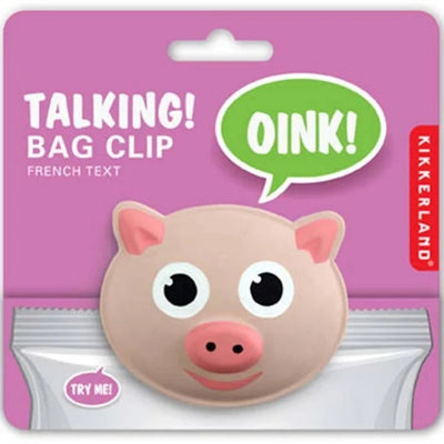 Bag Clip - Talking Pig
