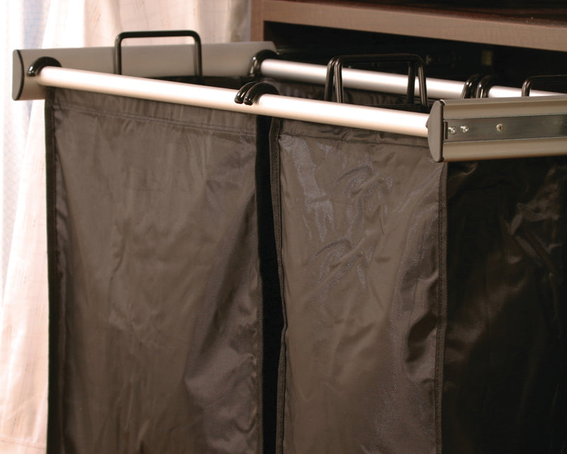 Closet Pull-Out Double Laundry Hamper