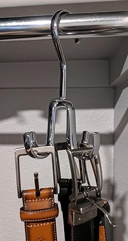 Tie and Belt Hanger - Chrome