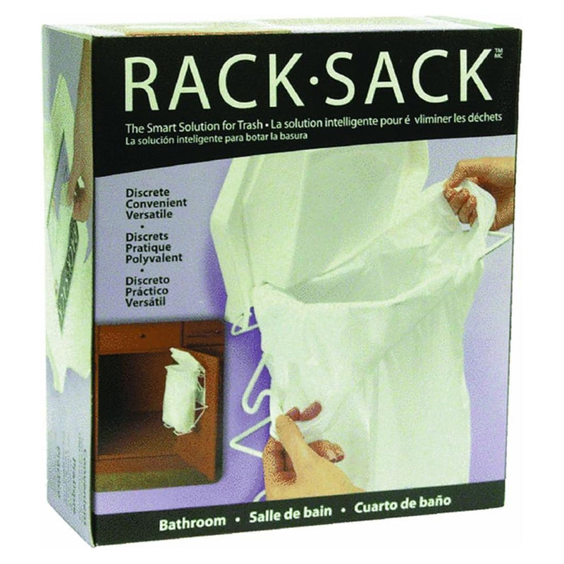 Rack Sack Bathroom Trash Can System