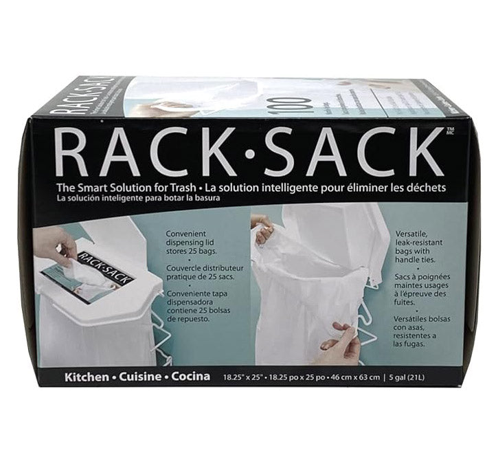 Rack Sack 5 Gallon Trash Bags - 100 Count