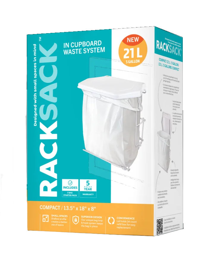 Rack Sack Kitchen Trash Can System