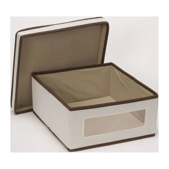 Small Canvas Vision Clothing Box - Cream