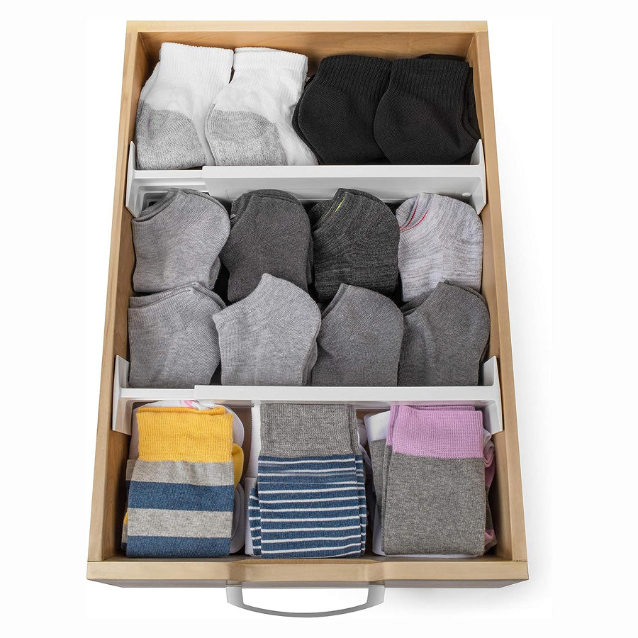 Spring Loaded Drawer Insert 4 Inch Spring Loaded Drawer Dividers – Organize-It