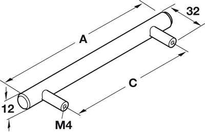 Stainless Bar Handle