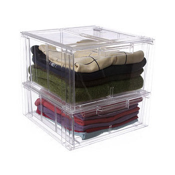 Crystal Clear Clothing Storage Drawer - Large