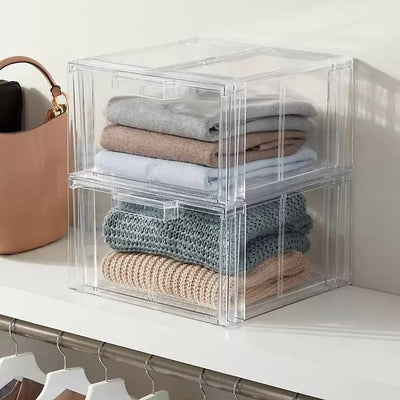 Crystal Clear Clothing Storage Drawer - Large