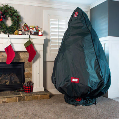 Upright Decorated Christmas Tree Storage Bag