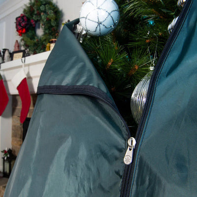 Upright Decorated Christmas Tree Storage Bag