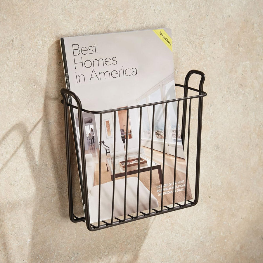 Wall Mount Magazine Rack - Bronze – Organize-It