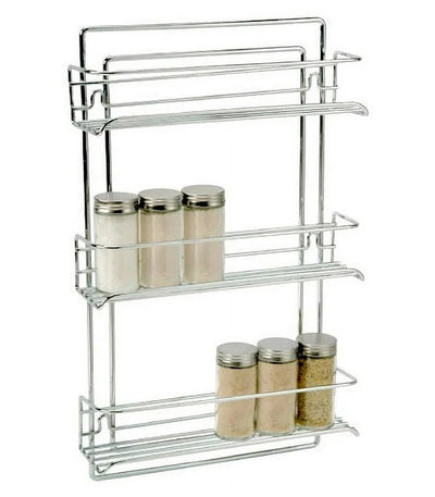 Three-Tier Mounted Spice Rack - Chrome