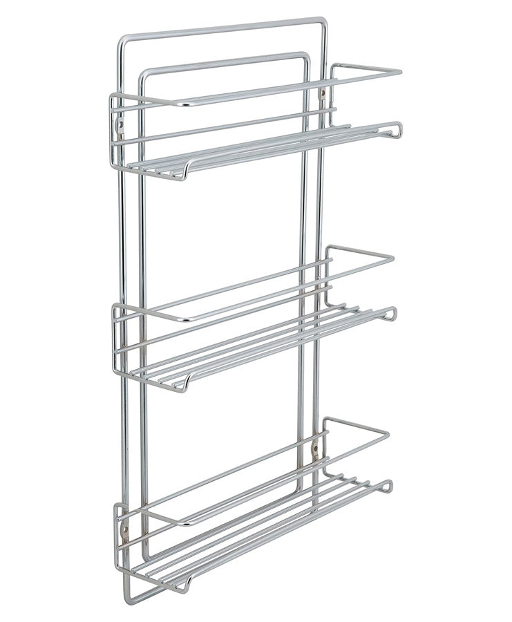 Three-Tier Mounted Spice Rack - Chrome