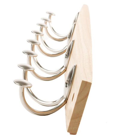 Double Hook Wood Coat Rack - Maple-Nickel