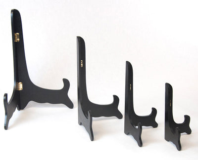 Wood Plate Stand - Black