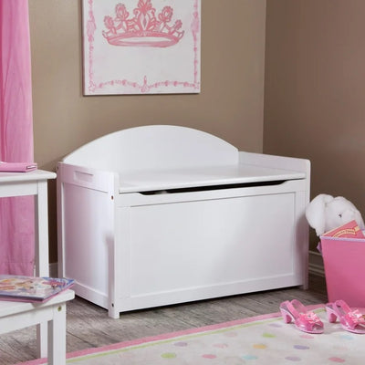 Wooden Toy Chest - White